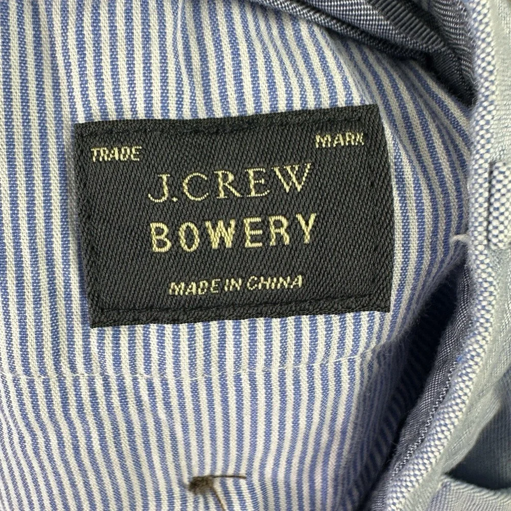 J.Crew Bowery Classic Chino Pants Men's 36x30 Blue Cotton Flat Front Casual - Picture 7 of 11